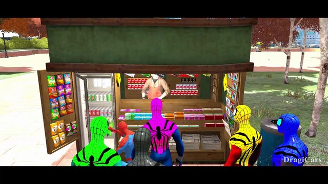 Spider-Man & Spiderman Colors Disney Cars Lightning McQueen Nursery Rhymes for Children Kids Songs