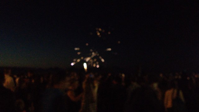 Feu d'artifice à la Nuit des Sables Blancs