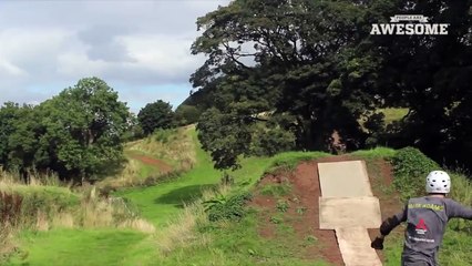 Boy Show Amazing Tricks On  Mountain Boarding