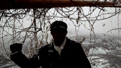 Marvellous beauty of snowfall in slow motion