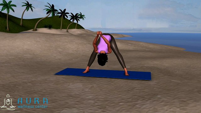 Flowing Into Wide Legged Forward Bend