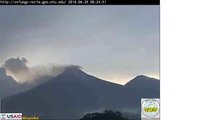 2016-06-25 La Reunion night time-lapse video of Fuego volcano, Guatemala