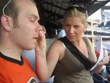 Heather Plucking  My Nose Hair at a Phillies Game