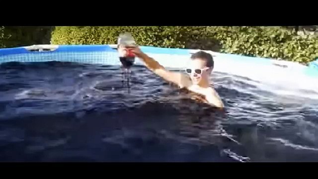 Taking a Bath in a Giant 1,500 Gallon Coca-Cola Swimming Pool!