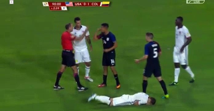 Michael Orozco Red Card | USA vs Colombia (Copa America Centenario 2016) HD