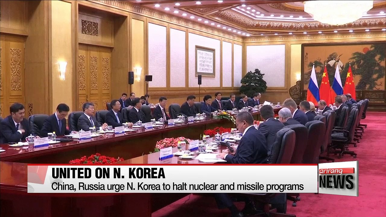 Xi, Putin urge N. Korea to halt nuclear and missile programs