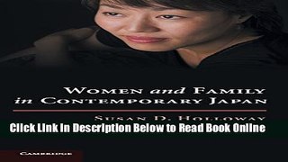 Download Women and Family in Contemporary Japan  Ebook Free