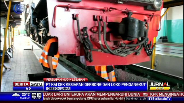 KAI Cirebon Cek Kesiapan Lokomotif Jelang Lebaran