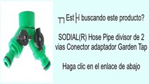 SODIAL(R) Hose Pipe divisor de 2 vias Conector adaptador Garden Tap