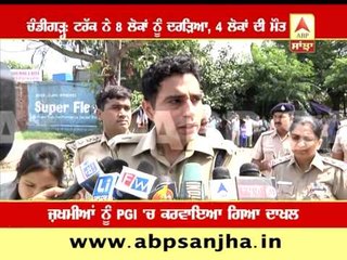 Truck crushed 8 people, 4 died in Chandigarh