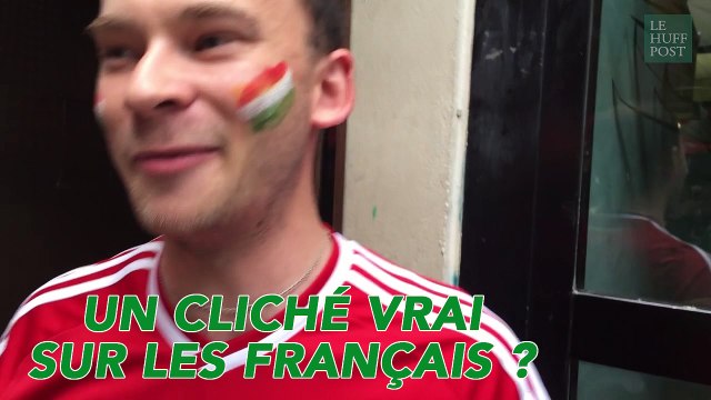 Notre supporter hongrois est épaté par la bonne humeur des Français