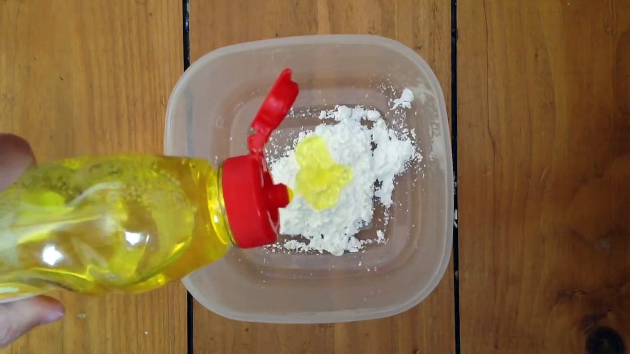 How to make silly putty without borax. With corn starch and washing up