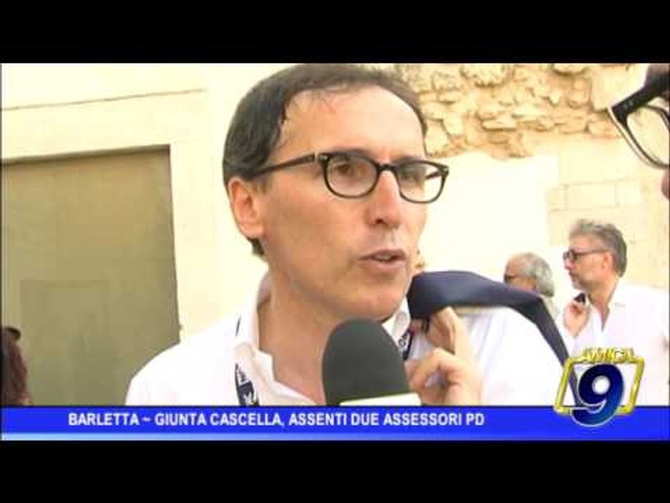 Barletta |  Giunta Cascella, assenti due assessori Pd