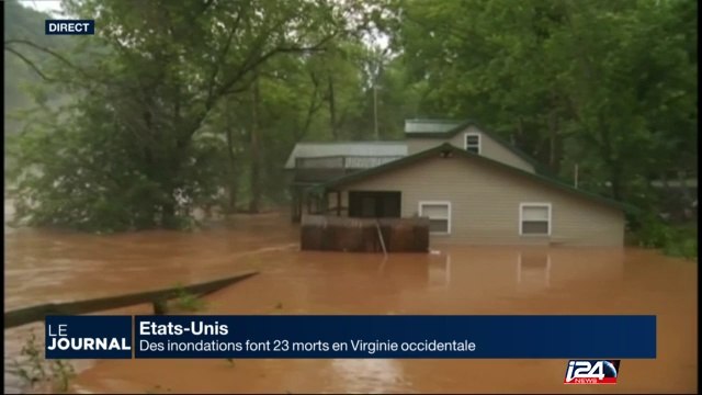 Etats-Unis: des inondations font 23 morts en Virginie occidentale