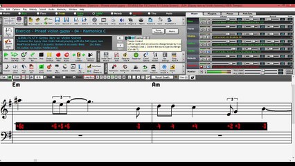 Exercice - Phrasé violon gypsy - 04 - Harmonica C