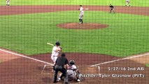 Sam Travis Hitting- 5/27/16 to 5/29/16