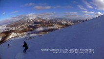 Niseko Hanazono up to the mountaintop ニセコ花園スキー場～山頂　February 28, 2015