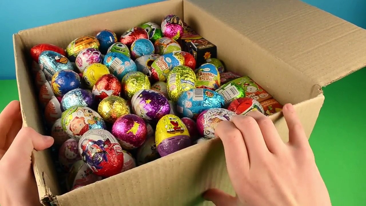 SurpriseEggs KinderSurprise PeppaPig  MickeyMouse  SpiderMan Cars 4