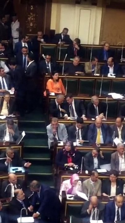 نقاش جانبي بين أسامة وهيكل ومصطفى بكرى خلال الجلسة العامة للبرلمان