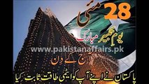 Yom e Takbir Special urdu video. History of Pakistani nuclear program