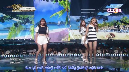 [CLCvn][Vietsub]  Loving U - CLC, TWICE, G-Friend  ( Speacial Stage - 160624 KBS Music Bank )