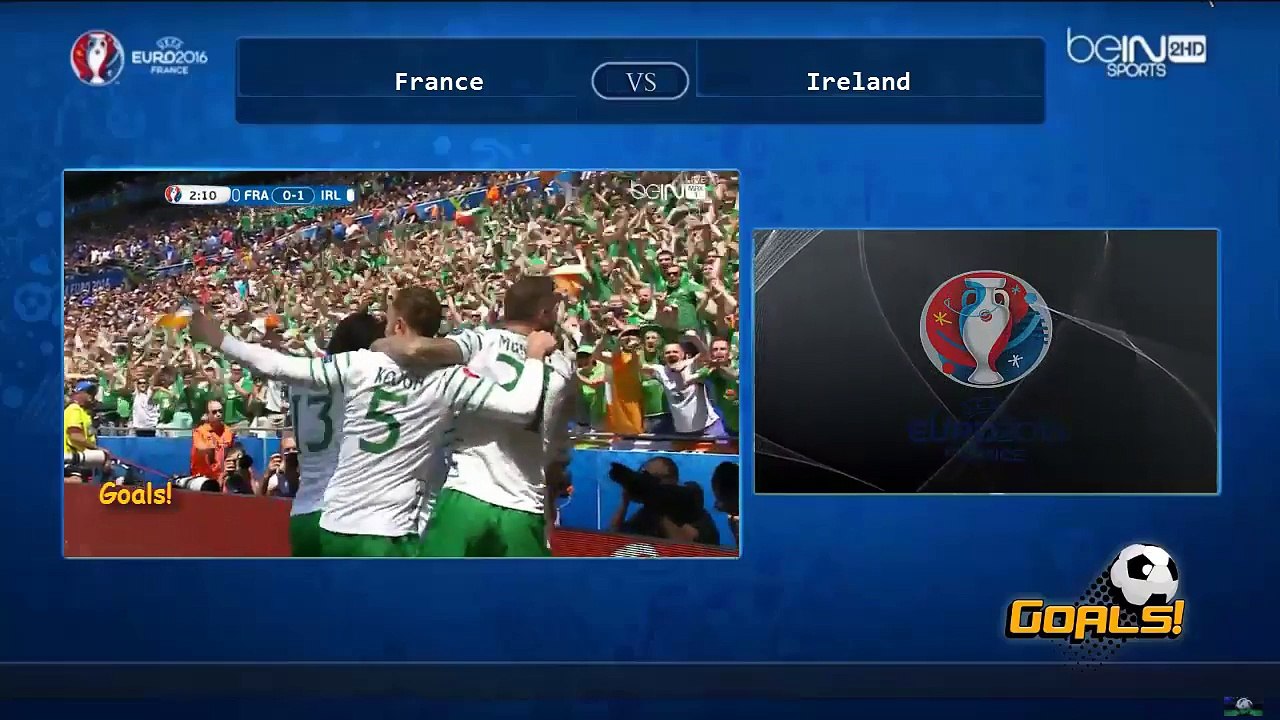 اهداف مباراة فرنسا 2-1 ايرلندا كاملة [2016_06_26] يورو 2016 [حفيظ دراجي]