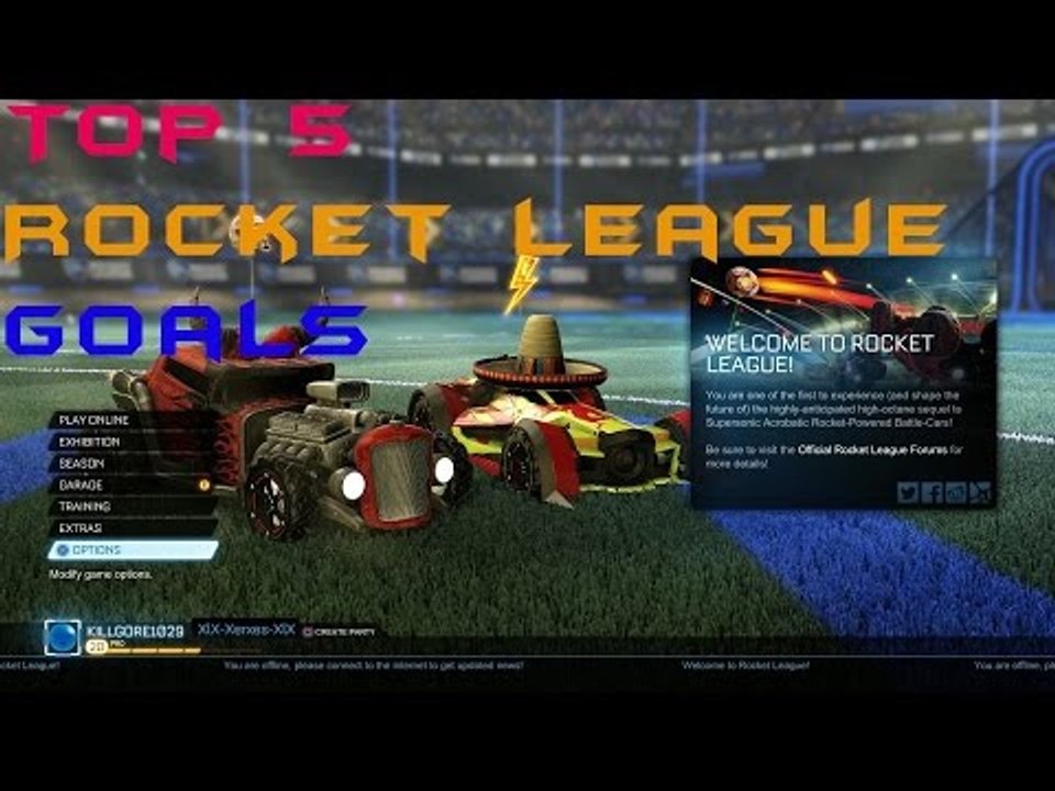 Top 5 Goals!!! (Rocket League)!!!