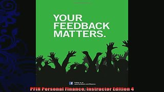 complete  PFIN Personal Finance Instructor Edition 4
