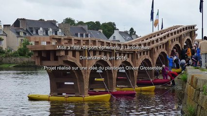 mise à l'eau du pont