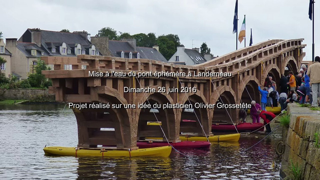 mise à l'eau du pont
