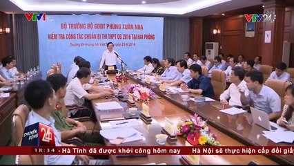Mọi công tác chuẩn bị cho kỳ thi tốt nghiệp trung học phổ thông quốc gia đã sẵn sàng. Chúc ...