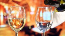 Pouring White Wine Into Glass. - Stock Footage | VideoHive 15357889