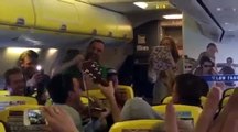 **AWESOME** Irish Fans On A Plane Jam With Female Flight Attendant EURO 2016