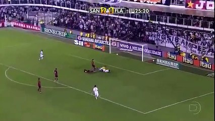Goal Neymar vs Flamengo Puskas Award 2011