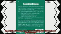 behold  Securities Finance Securities Lending and Repurchase Agreements