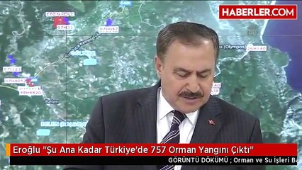 Eroğlu "Şu Ana Kadar Türkiye'de 757 Orman Yangını Çıktı"