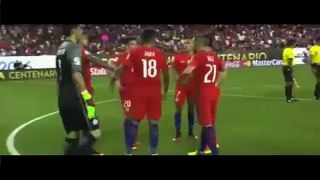 Increible Pelea de Alexis Sanches vs Gonzalo Jara - Chile vs Panama 4-2 Copa America Centenario 201