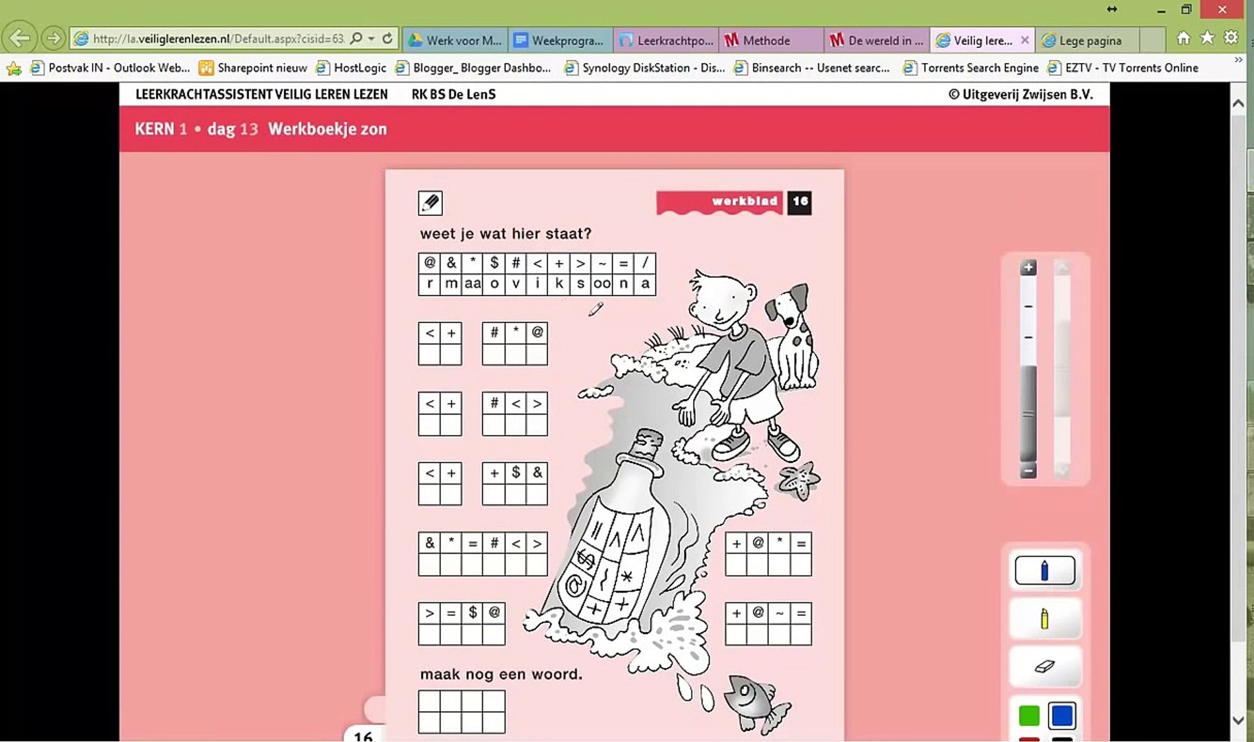 Onwijs Instructie zon kern 1 blz 15 Veilig leren lezen - video dailymotion LA-54