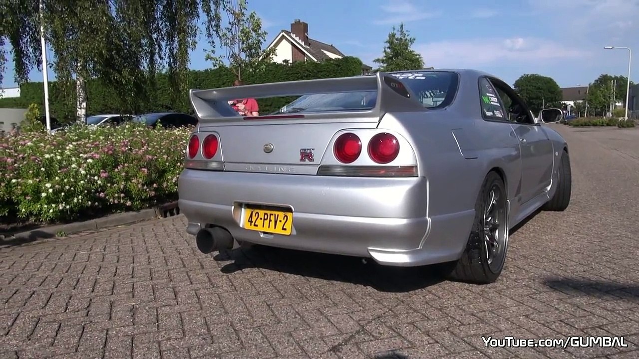 565HP Nissan Skyline GTR R33 V-Spec - Anti-Lag Sound!