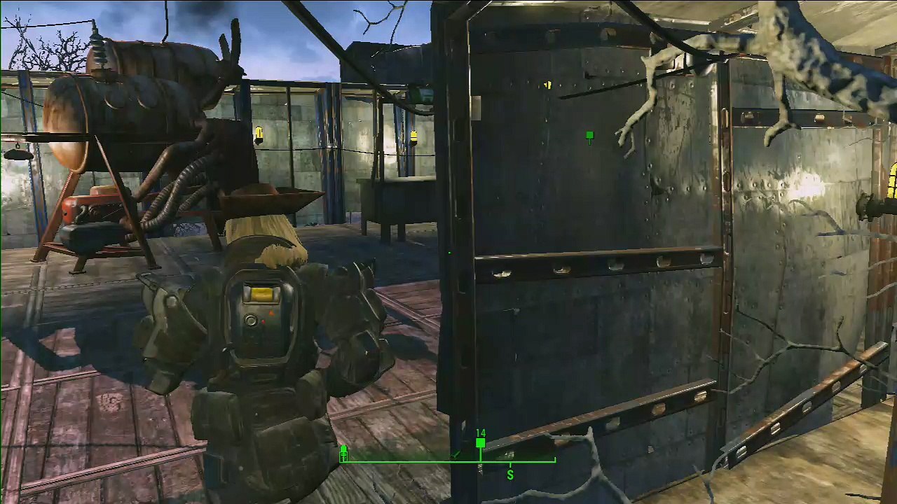 Fallout 4 gameplay Español parte 126, Contraptions Workshop DLC, Llevando a Nick Valentine con Kye 1.1