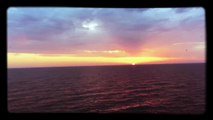 Sunrise in Caspian sea 2016