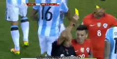 Marcelo Díaz Gets Red Card - Argentina vs Chile - Copa America Final - 27/06/2016