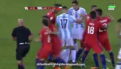 Marcos Rojo Horror Faul & Red Card HD - Argentina vs Chile 26.06.2016 HD