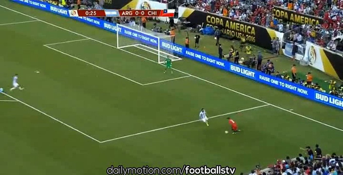 1st Half Full Highlights - Argentina vs Chile - Copa America Final - 27/06/2016