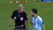 Lionel Messi Funny Yellow Card - Argentina 1-0 Chile