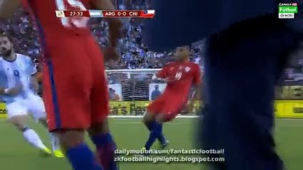 Marcelo Díaz Red Card HD - Argentina vs Chile 26.06.2016 HD