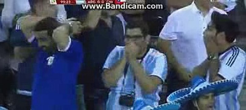 Sergio Aguero Amazing Header - Argentina vs Chile | Copa America FINAL | 26-06-2016