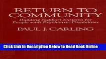 Read Return to Community: Building Support Systems for People with Psychiatric Disabilities  Ebook
