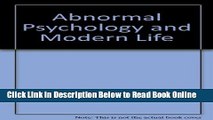 Pdf Download Abnormal Psychology And Modern Life Pdf - 