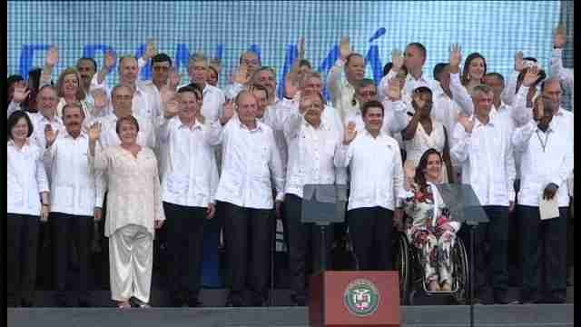 Rey Juan Carlos I asiste a la inauguración de la ampliación del Canal de Panamá